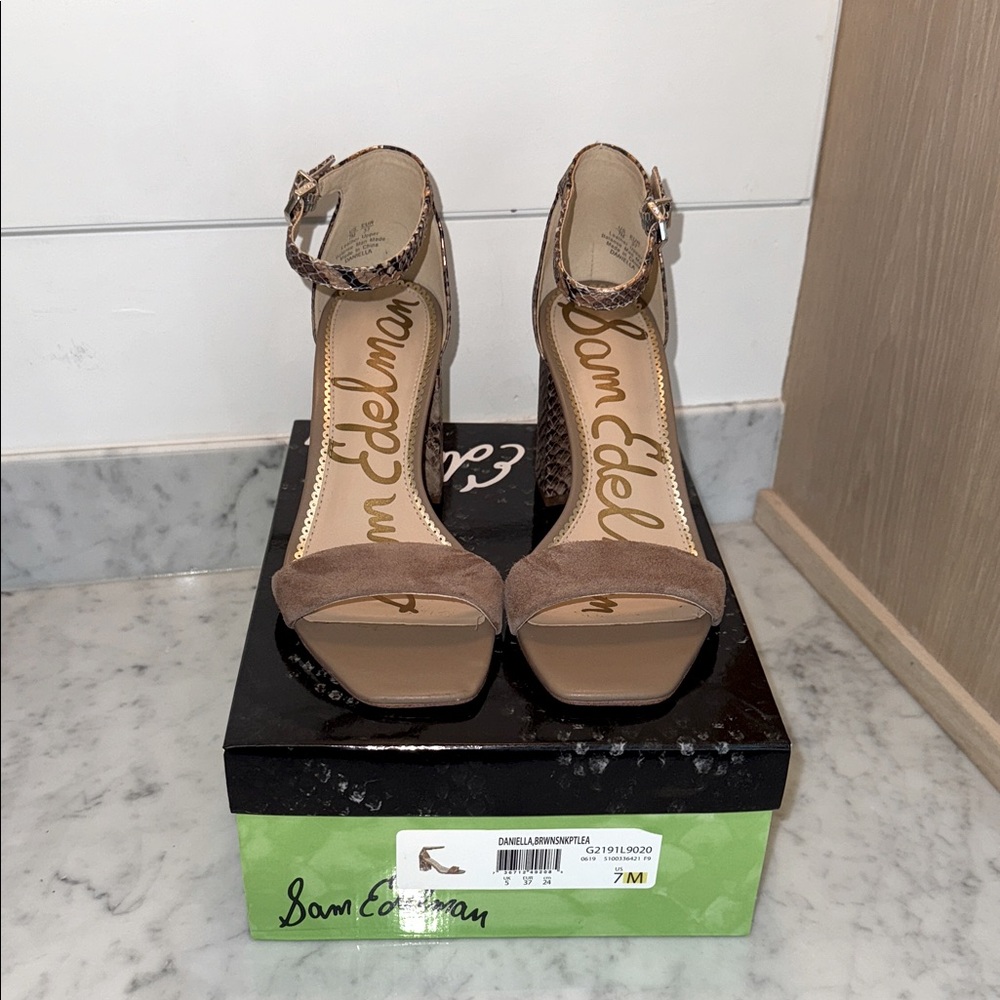 Sam Edelman Ankle Strap Heels {Size 7}